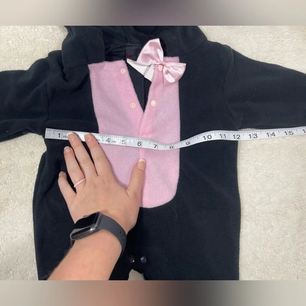 Kitty Costume Set - Black and Pink 0-9 Month